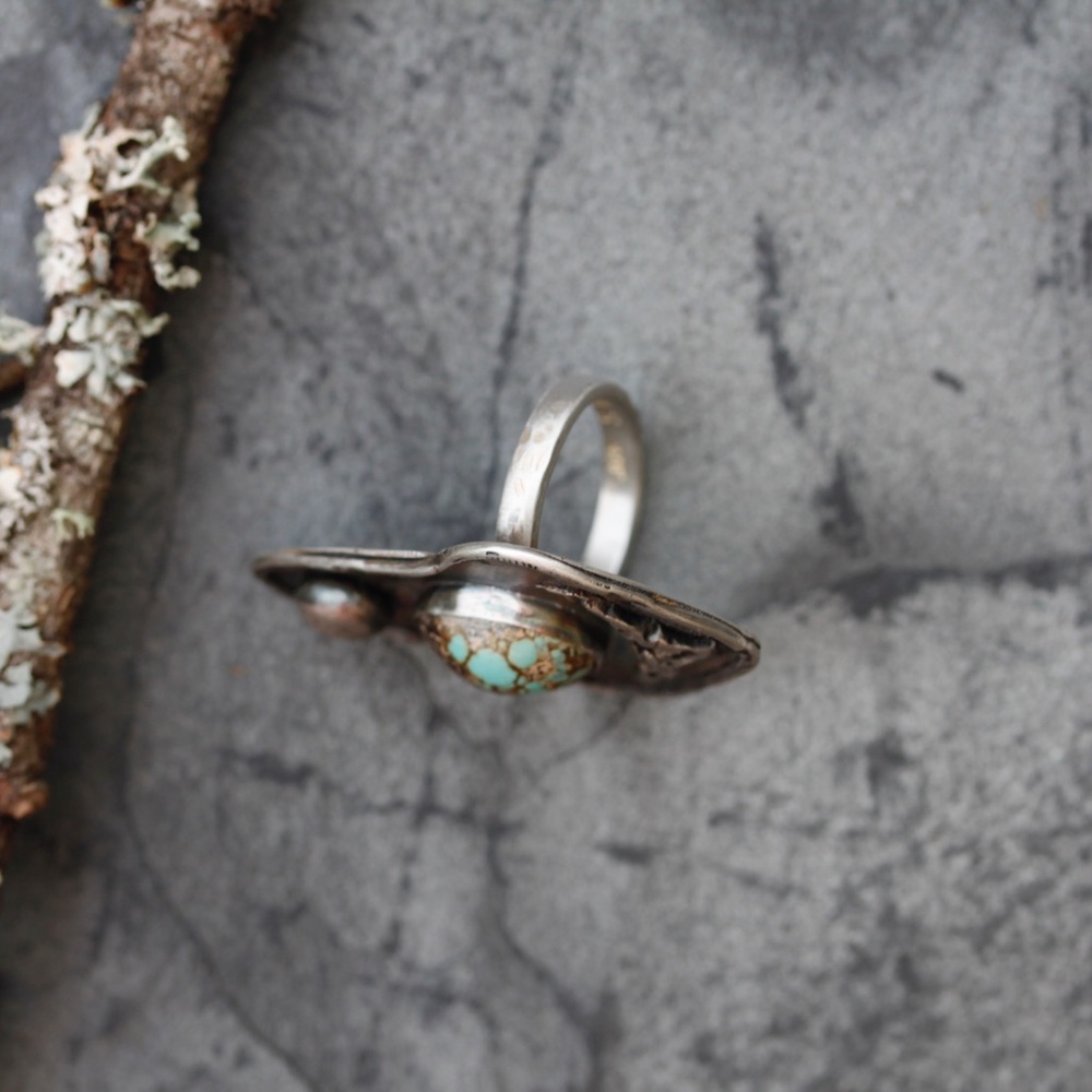 Sterling Silver and Turquoise Ring - Picture 6 of 6